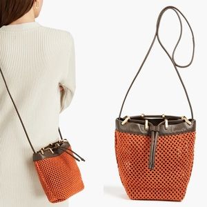RAG & BONE Summer Dayton Macrame + Leather Bucket Bag